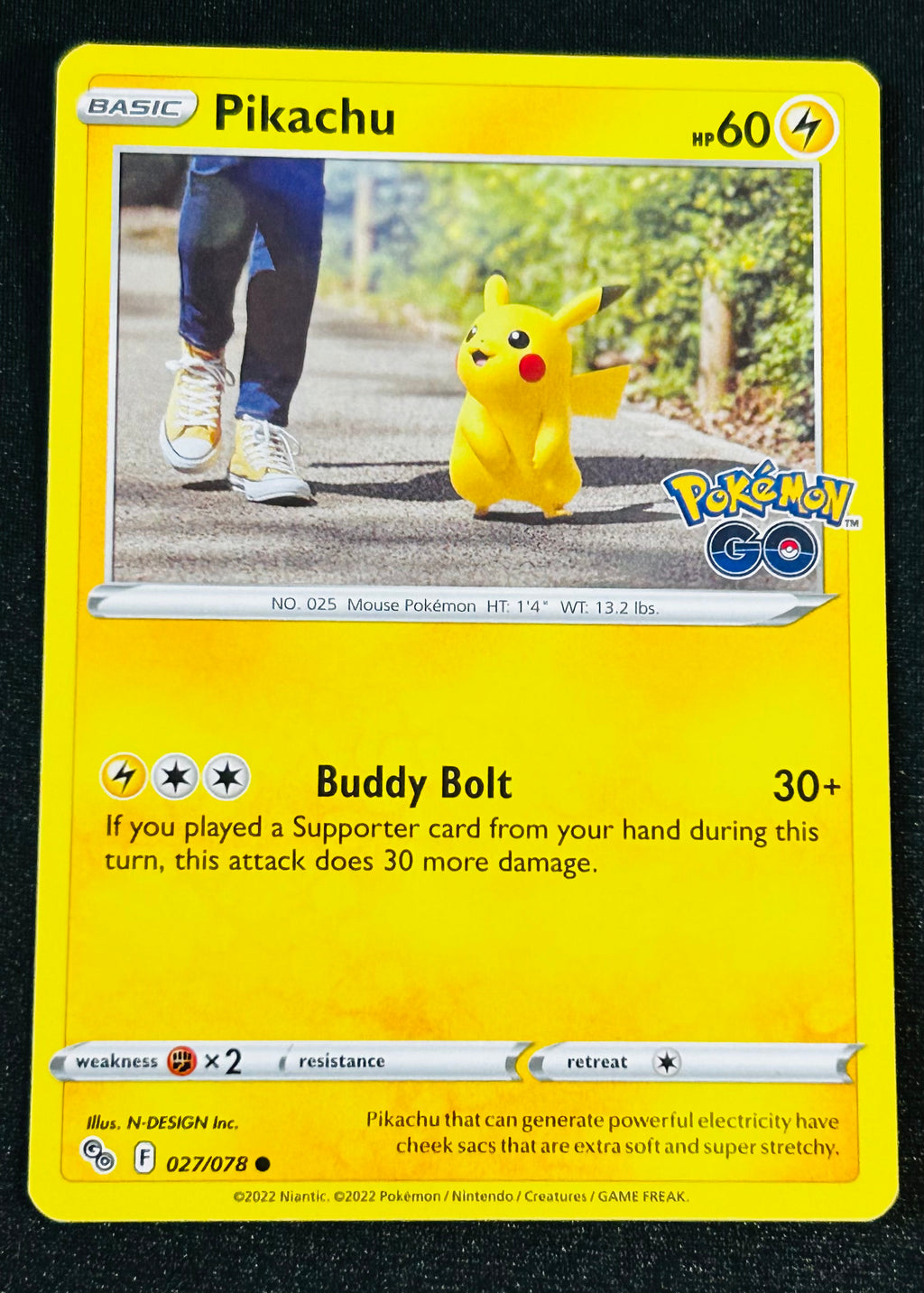 Pikachu 027 Pokemon Go