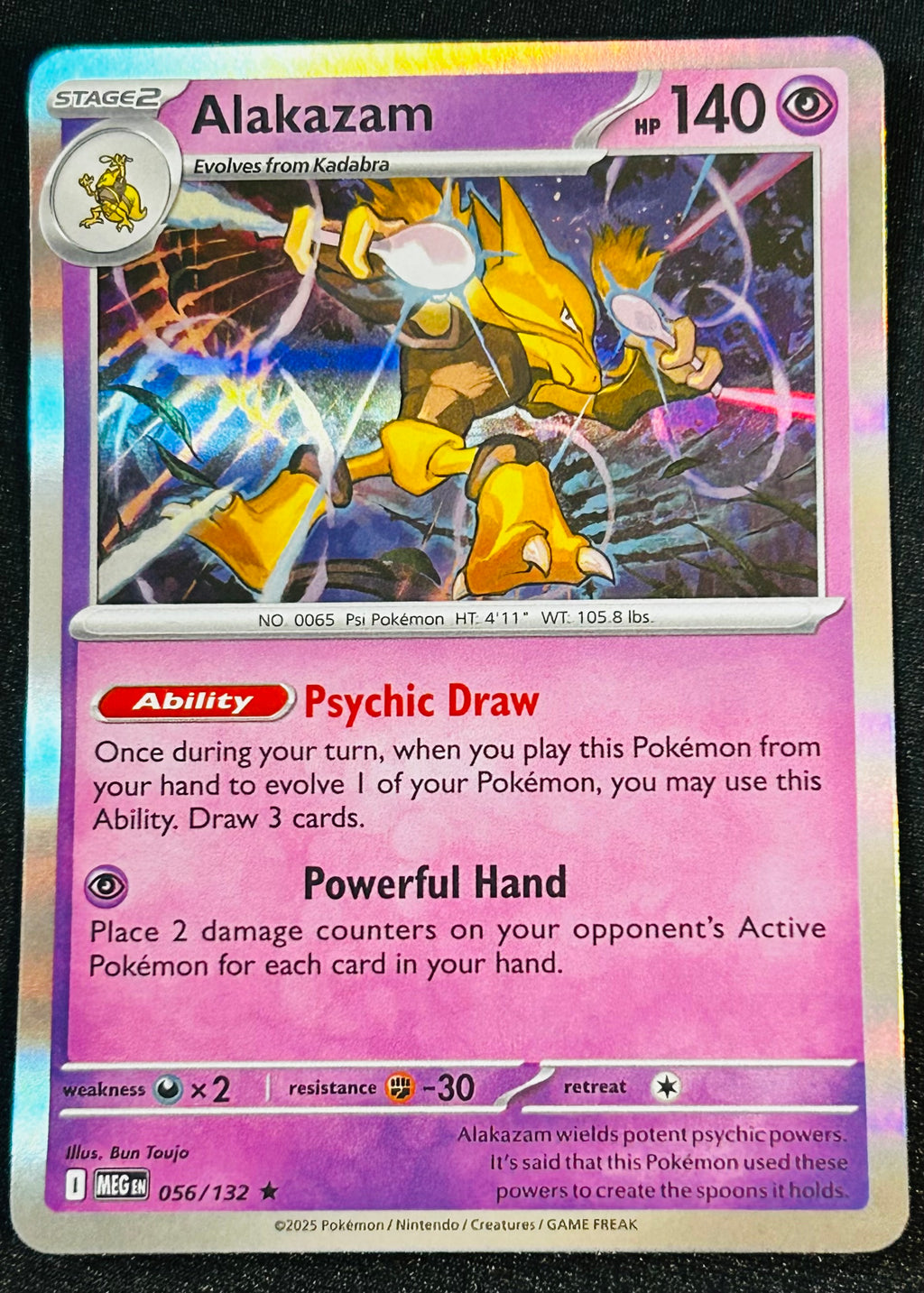 Alakazam 056 Holo Mega Evolution