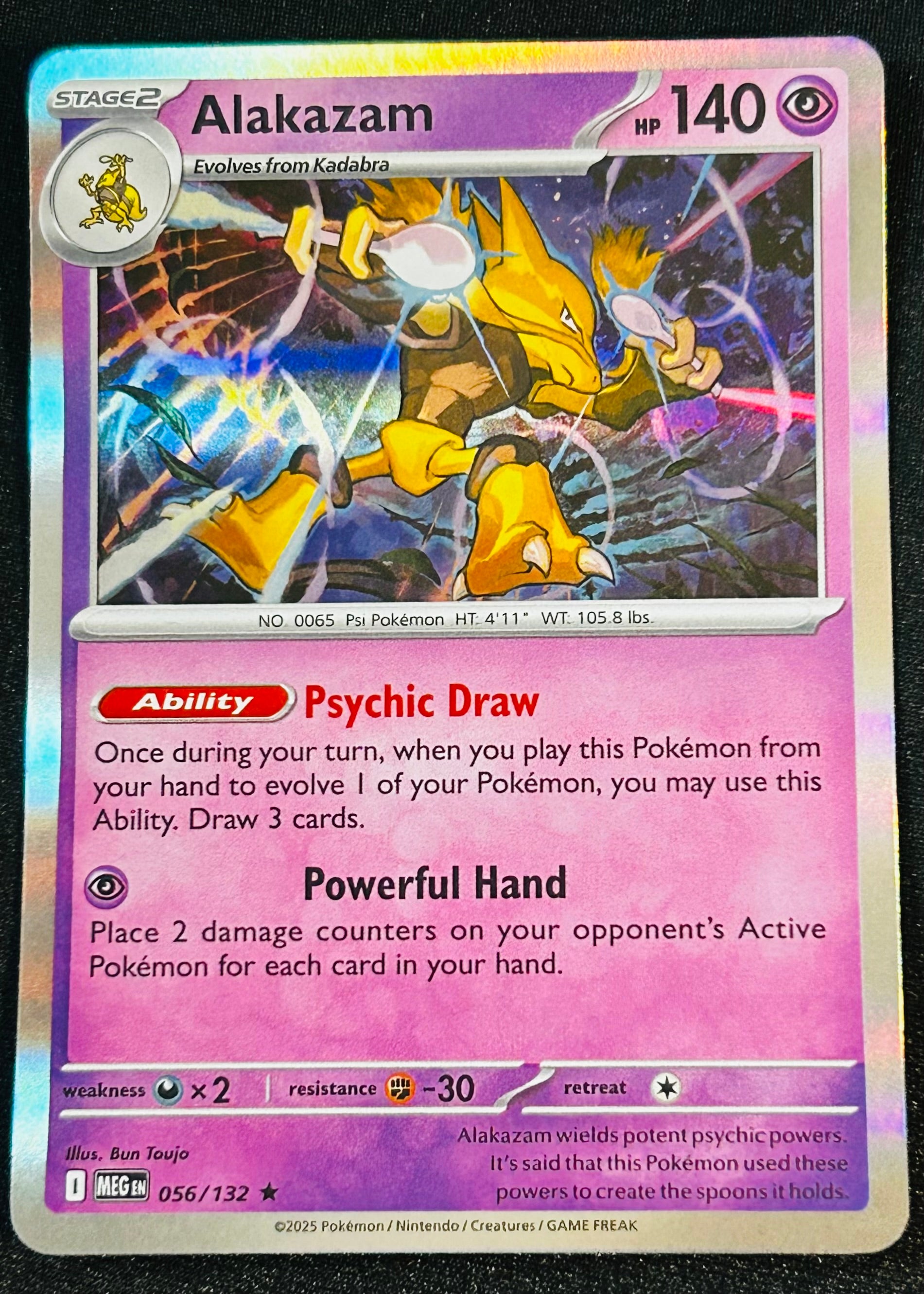 Alakazam 056 Holo Mega Evolution