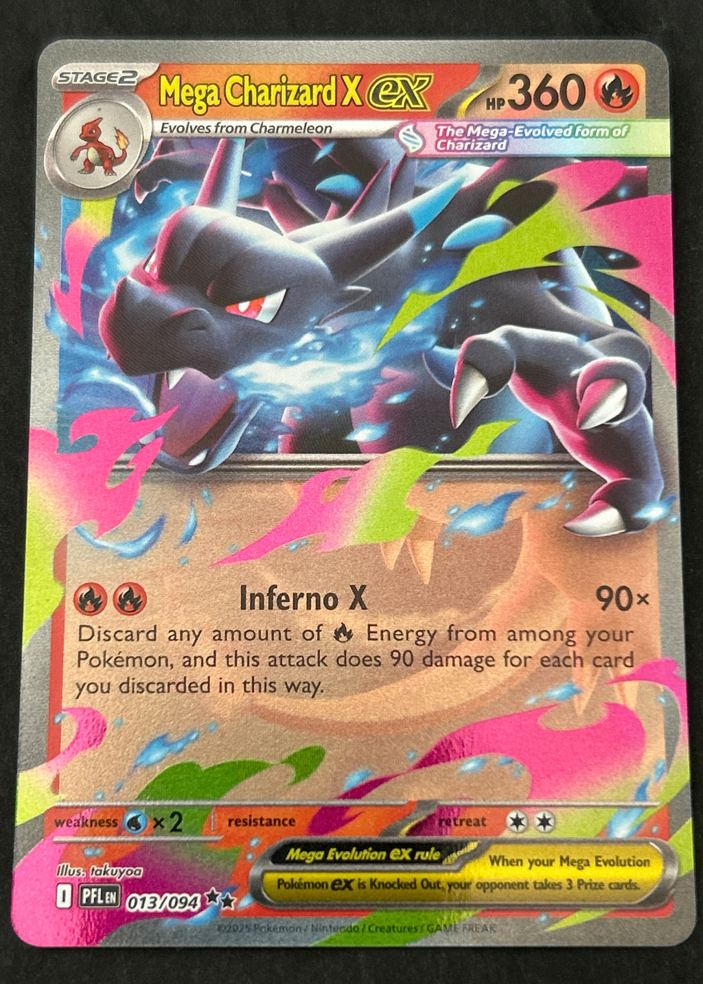 Mega Charizard X ex 013 Phantasmal Flames