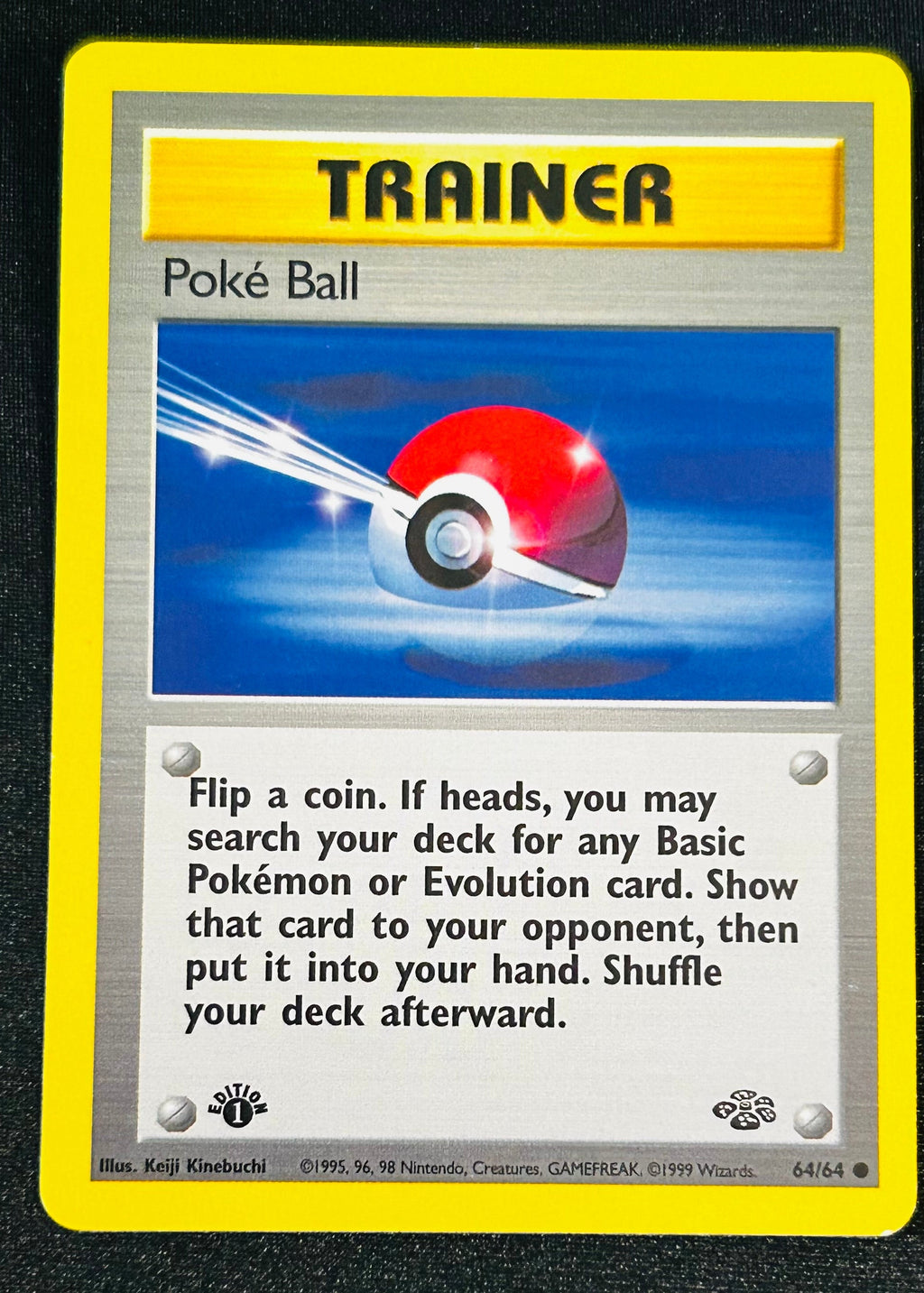1st Edition Poke Ball 64 Jungle Vintage