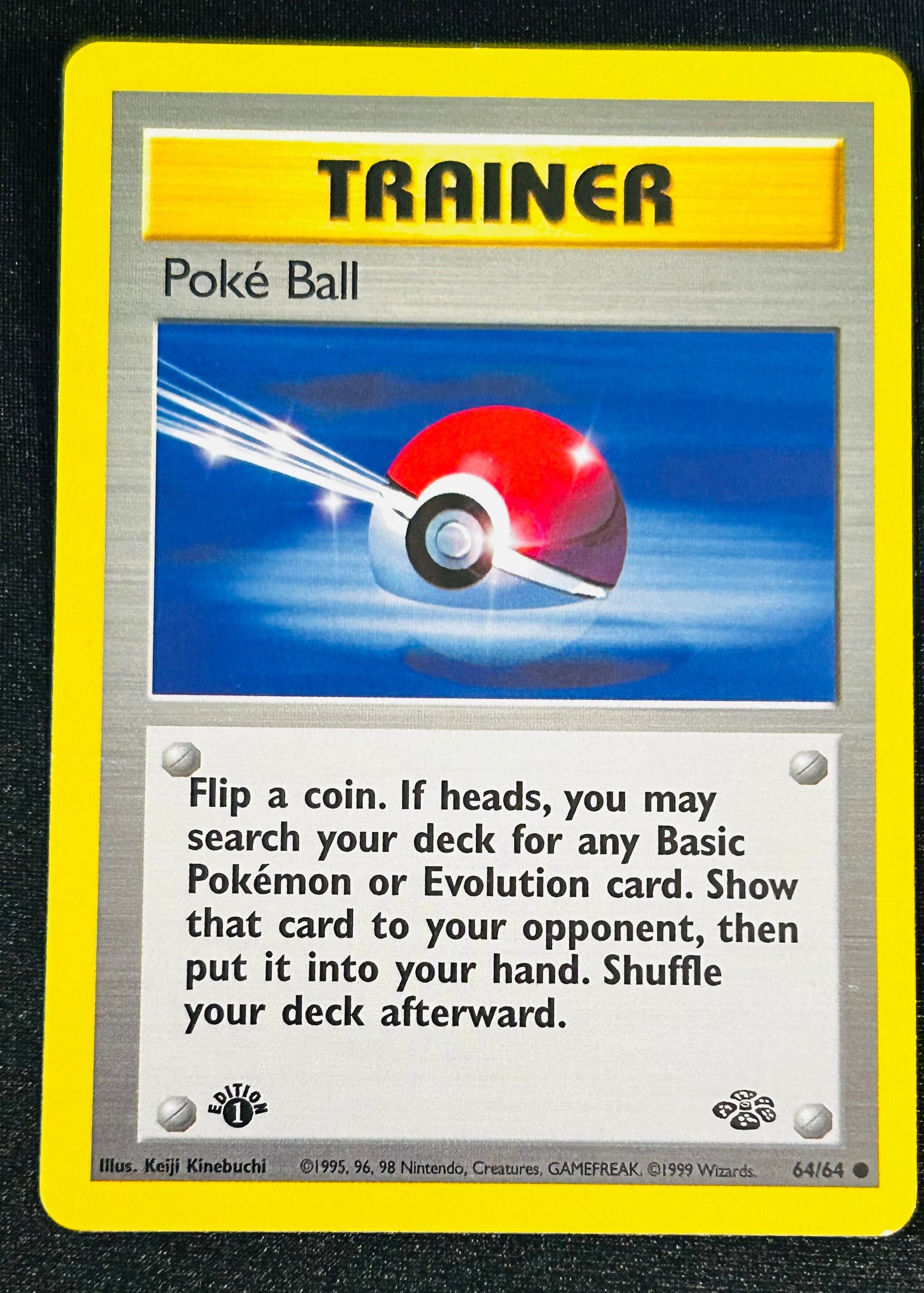 1st Edition Poke Ball 64 Jungle Vintage