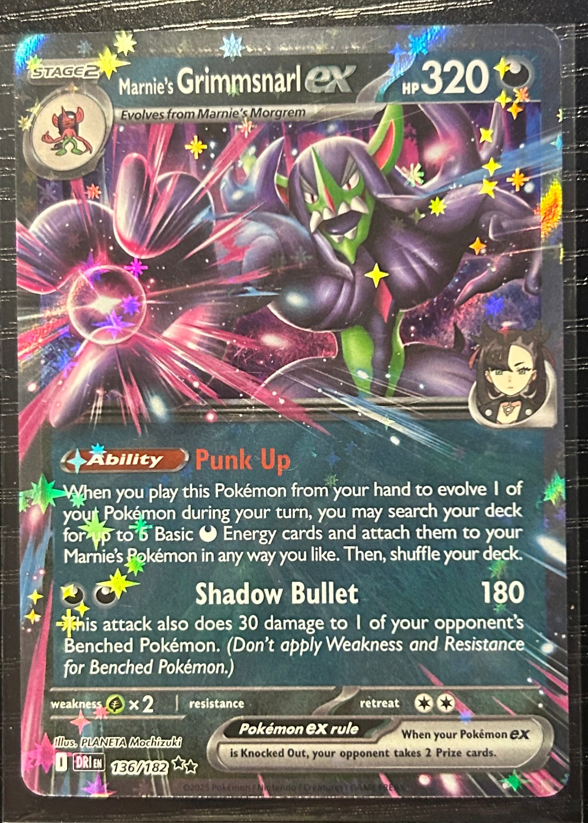 Marnie’s Grimmsnarl ex 136 Destined Rivals