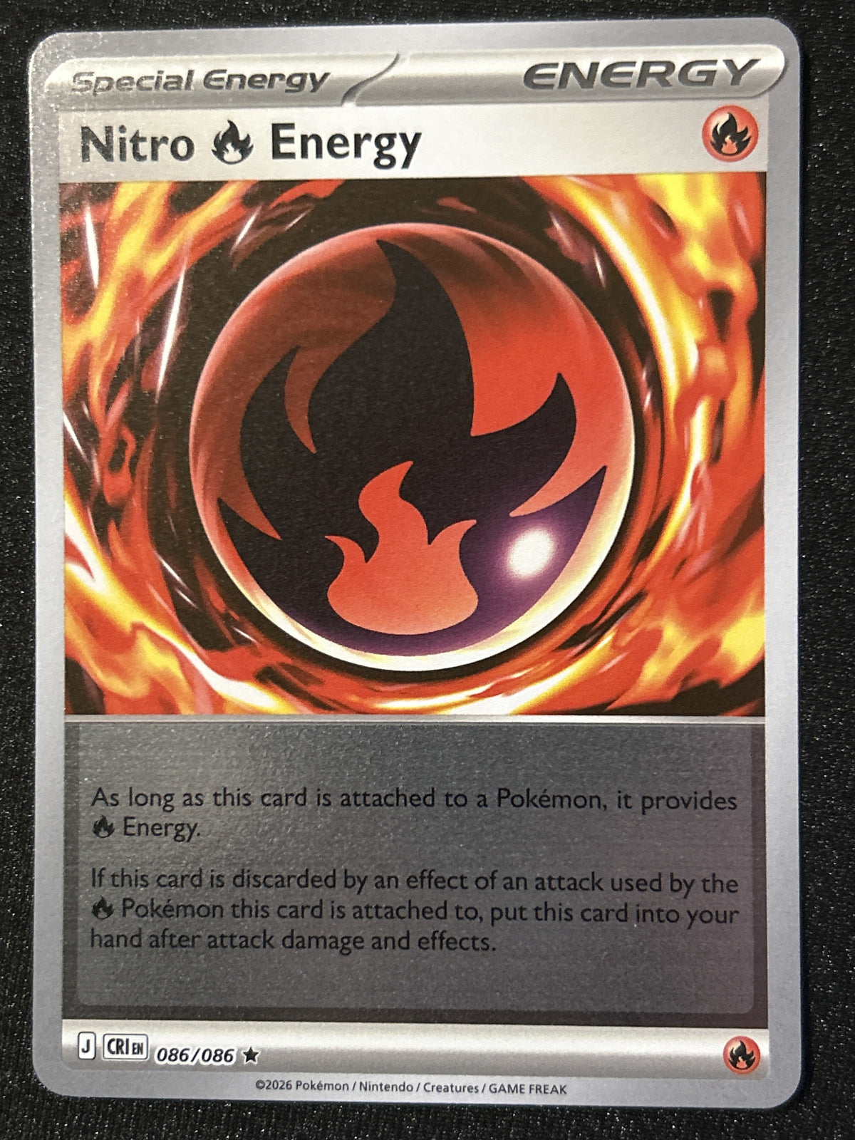 Nitro Energy 086 Reverse Holo Chaos Rising front