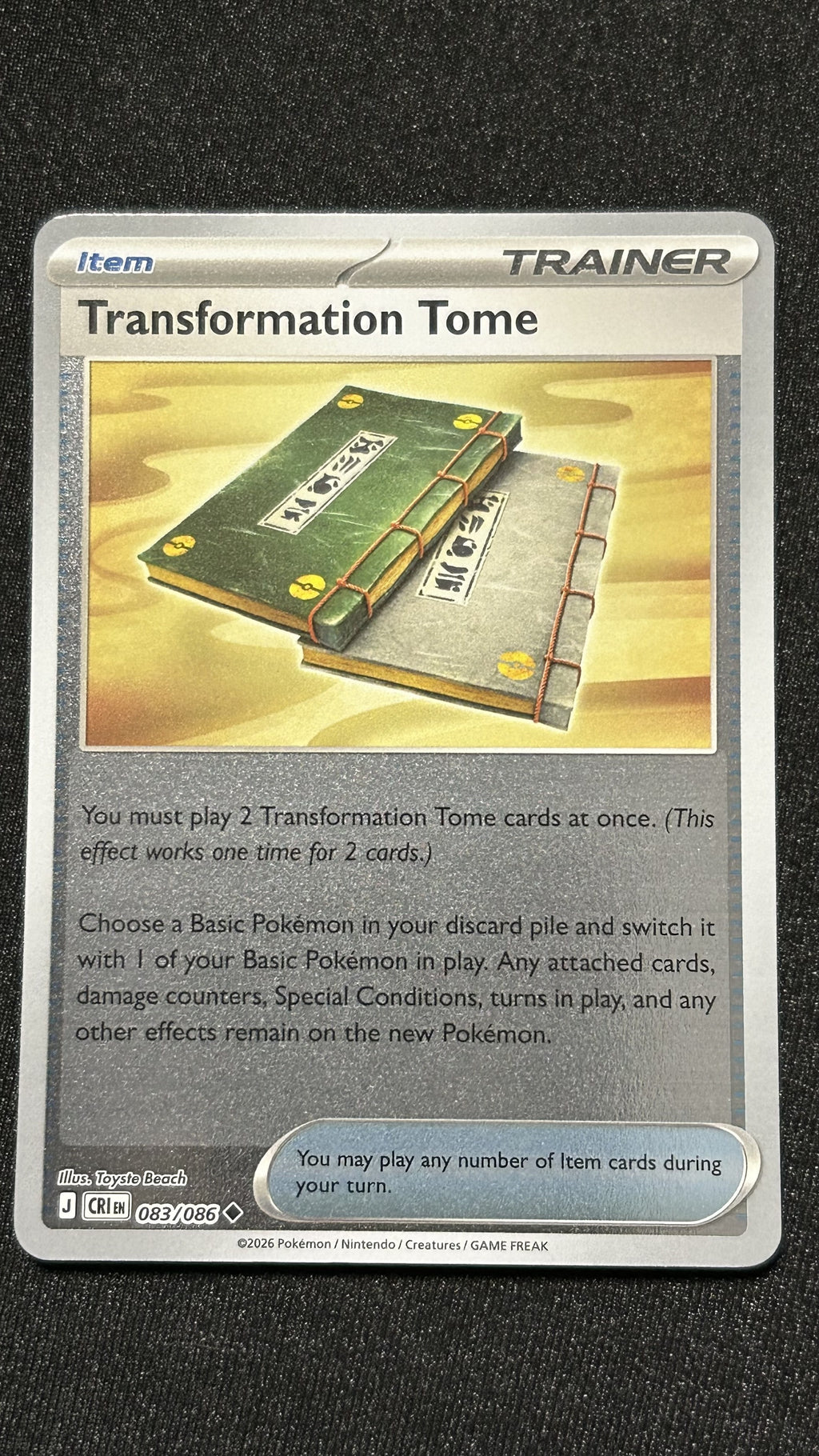 Transformation Tome 083 Reverse Holo Trainer Item Chaos Rising front