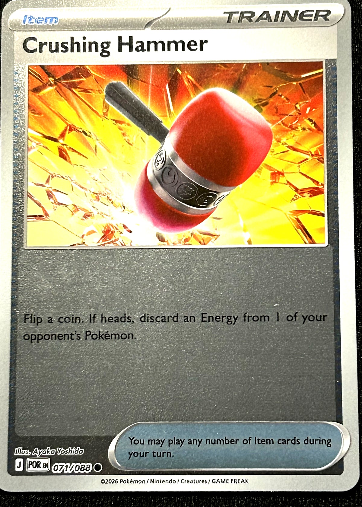 Crushing Hammer 071 Reverse Holo Perfect Order front