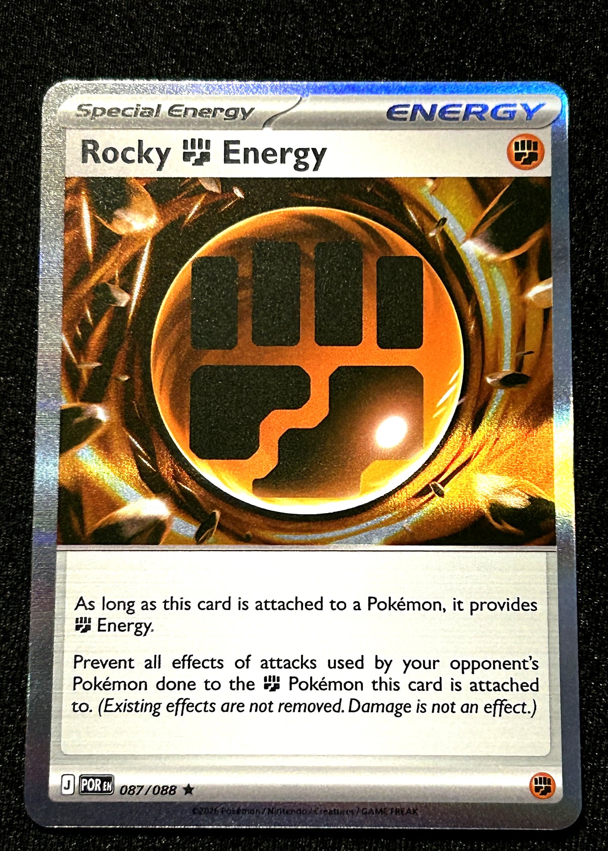 Rocky Energy 087 Holo Perfect Order front