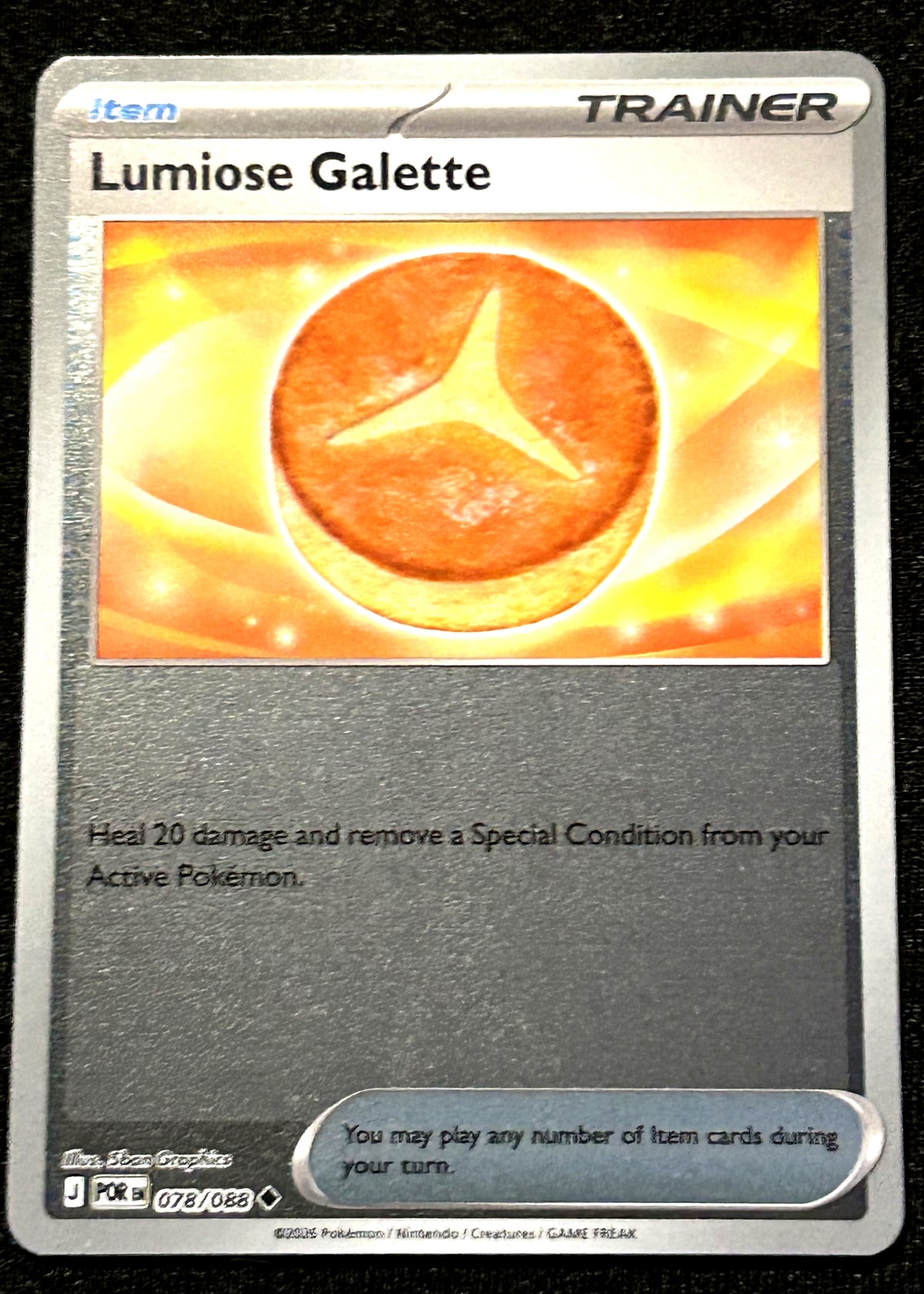 Lumiose Galette 078 Reverse Holo Perfect Order front