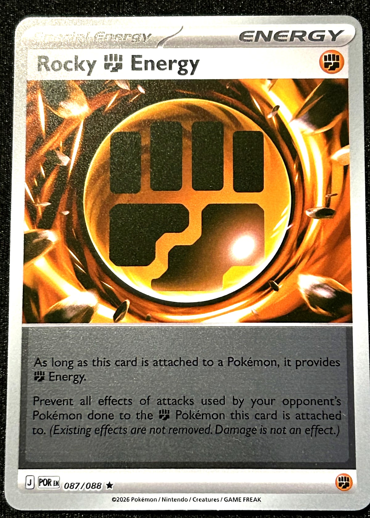 Rocky Energy 087 Reverse Holo Perfect Order front