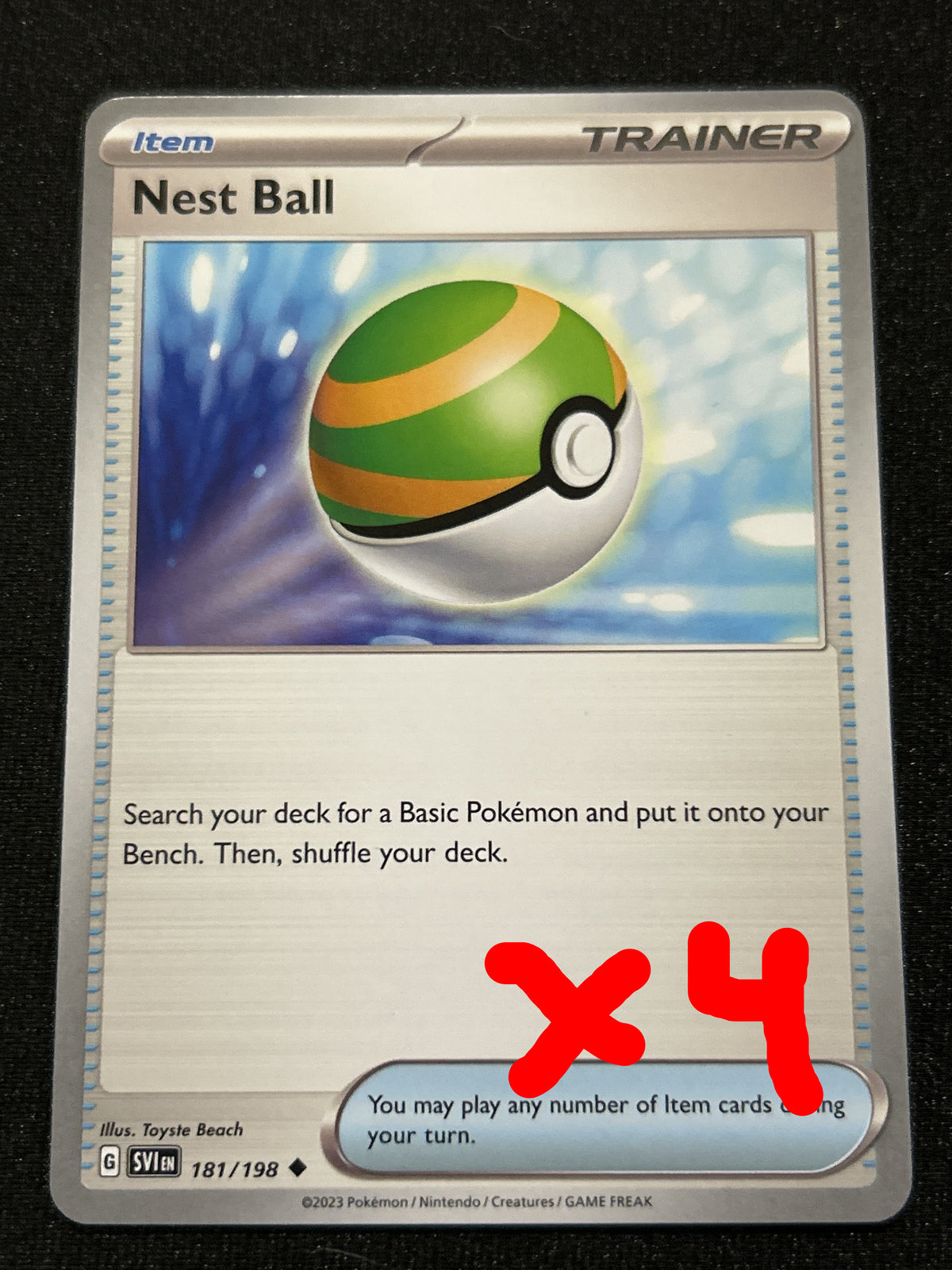 Nest Ball 181 Trainer Item Scarlet & Violet front