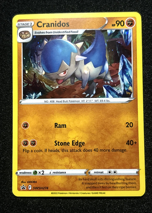 Cranidos 274 Holo Promo Promo Sword & Shield — Black Star Promos (Promotional) front
